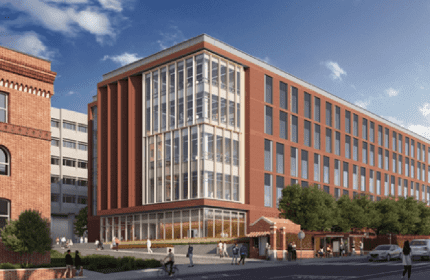 UCSF Research and Academic Building - Exterior View of Building from Street