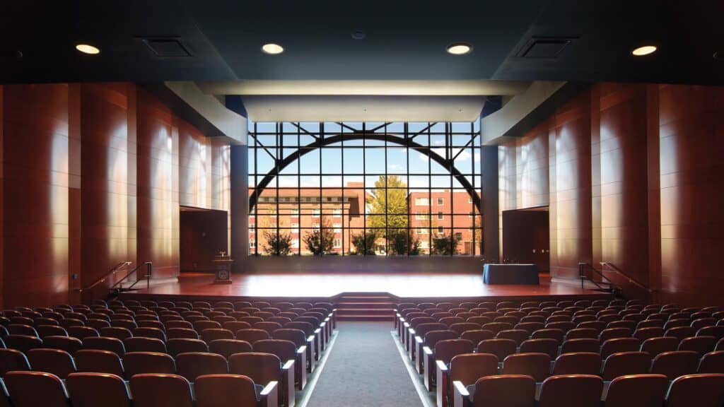 Aurora University - Perry Theatre - Hall with Seating and View