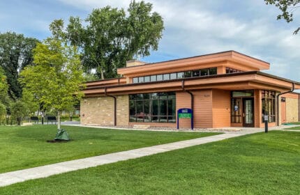 Aurora University - Kimberly and James Hill Center for Student Success Interior on Site