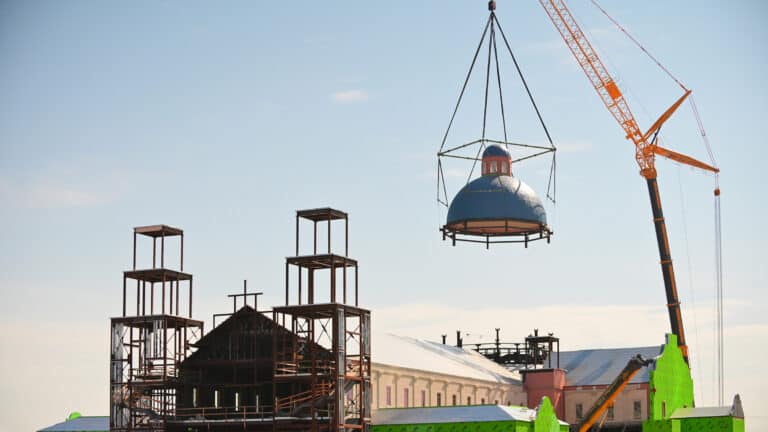 Blessed Stanley Rother Shrine Dome Construction