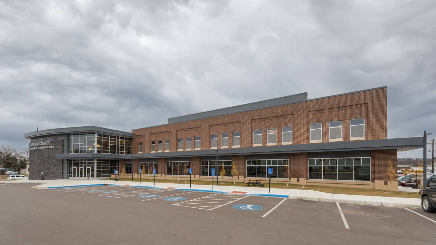 Carlton County Community Services Center Exterior and Parking