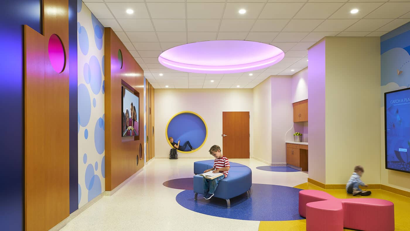 Children's Wisconsin - Craig Yabuki Tower Children's Seating Area