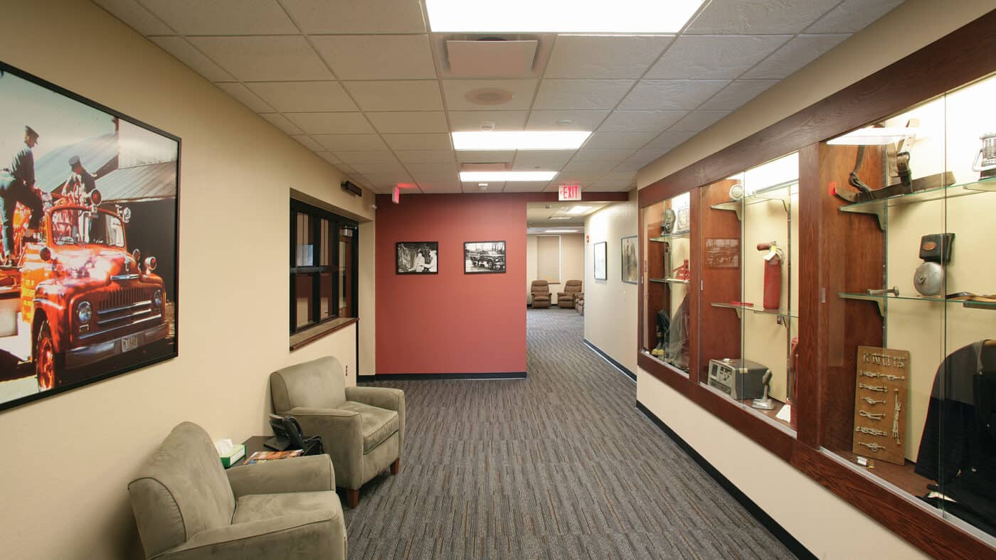 City of Marshfield Central Fire Station and Rescue Facility Corridor and Seating