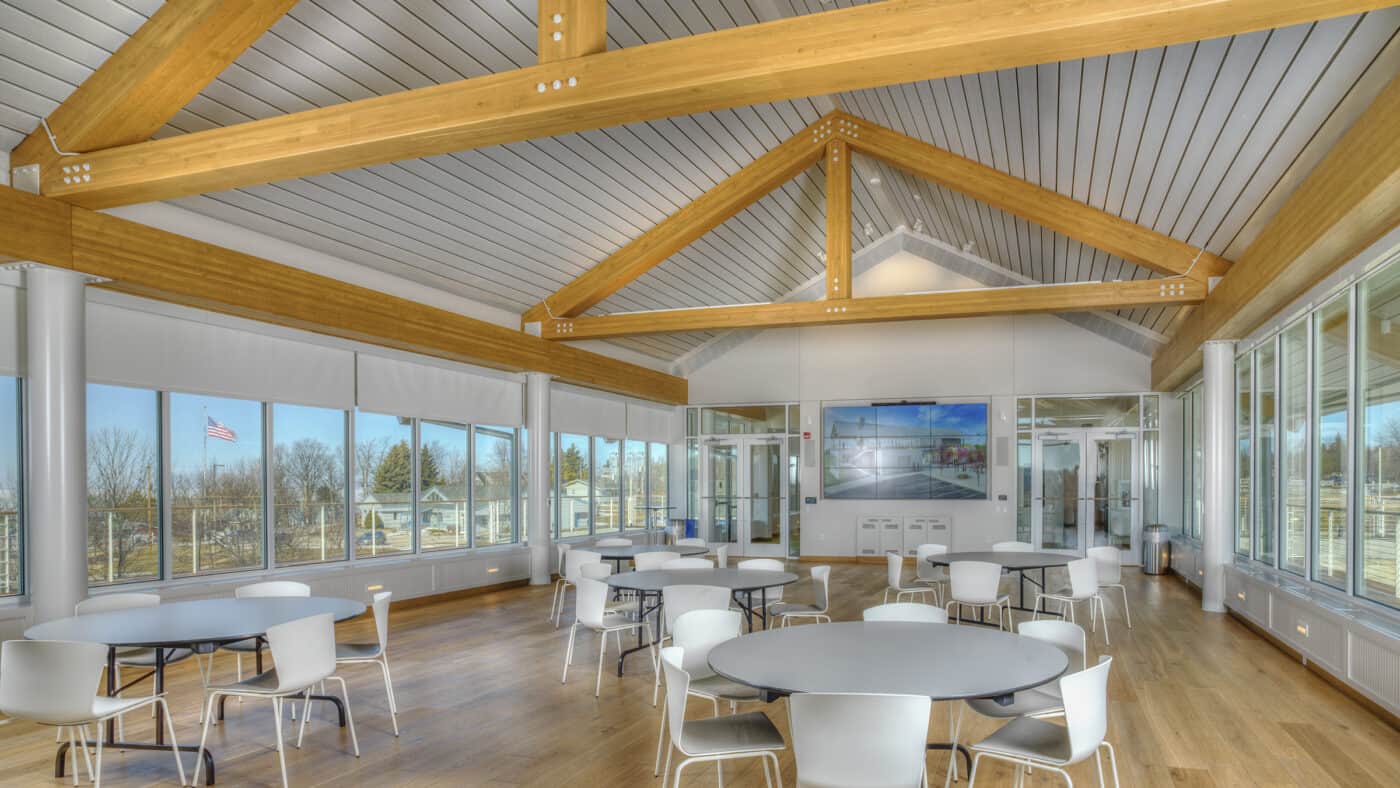 Egg Harbor Library and Kress Pavilion Interior Seating Area