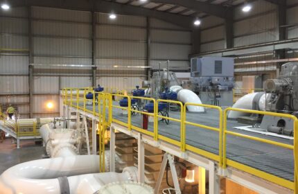 Enbridge Energy - Line 61 Pumping Station Interior Equipment on Balcony