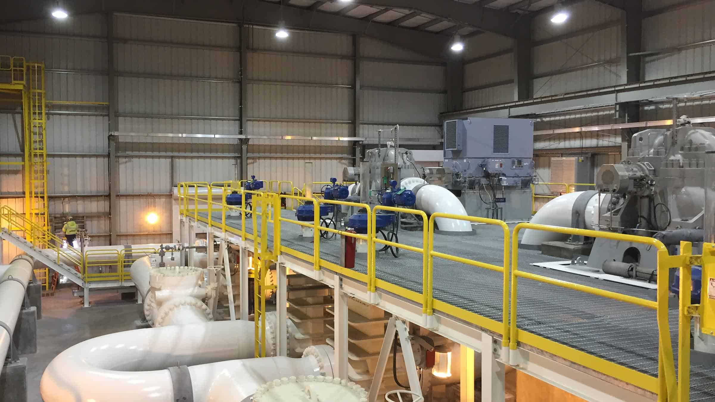 Enbridge Energy - Line 61 Pumping Station Interior Equipment on Balcony