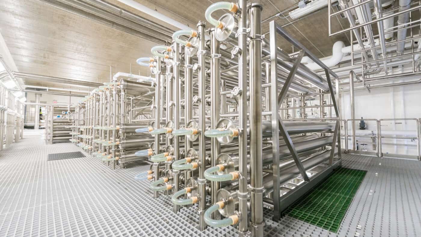 Milk Specialties Global Dairy Plant Construction with Process Piping and Urethane Flooring