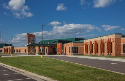 Moose Lake Community School Entrance and Drive