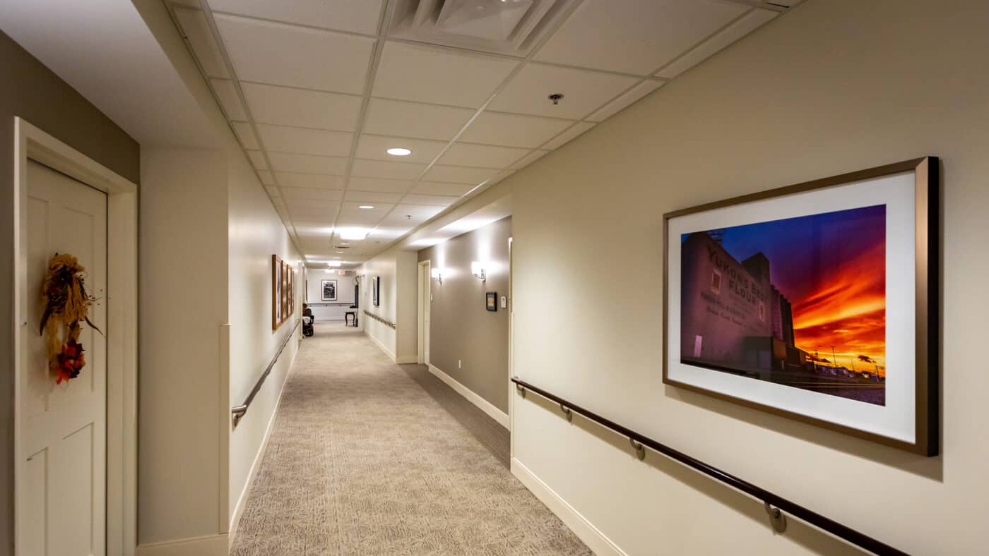 Spanish Cove Retirement Community Corridor to Resident Rooms