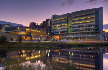 Finished healthcare construction project at University of Wisconsin-Madison