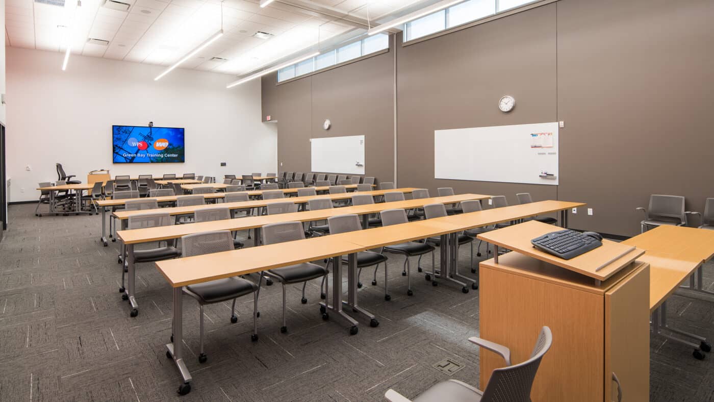 WEC Energy Group - Training Center Classroom with Seating - View from Front of Room