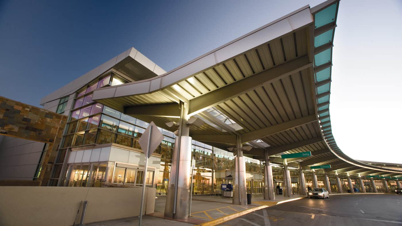 Will Rogers World Airport - Exterior View of Building for Arrivals/Departures