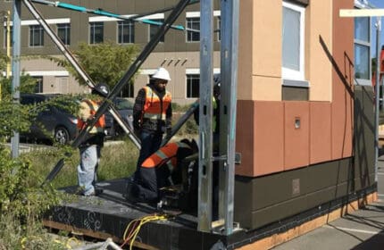 Sleep Pods Made from Leftover Construction Materials