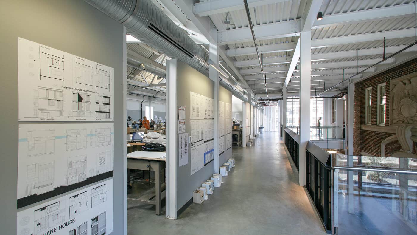 Oklahoma State University - Reynolds School of Architecture hallway