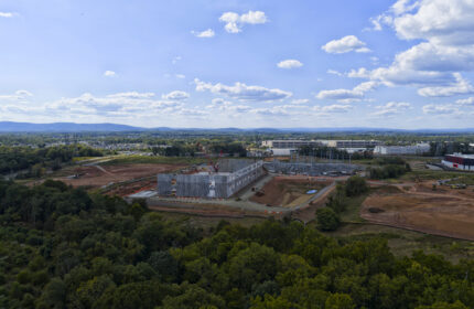 data center construction work in progress